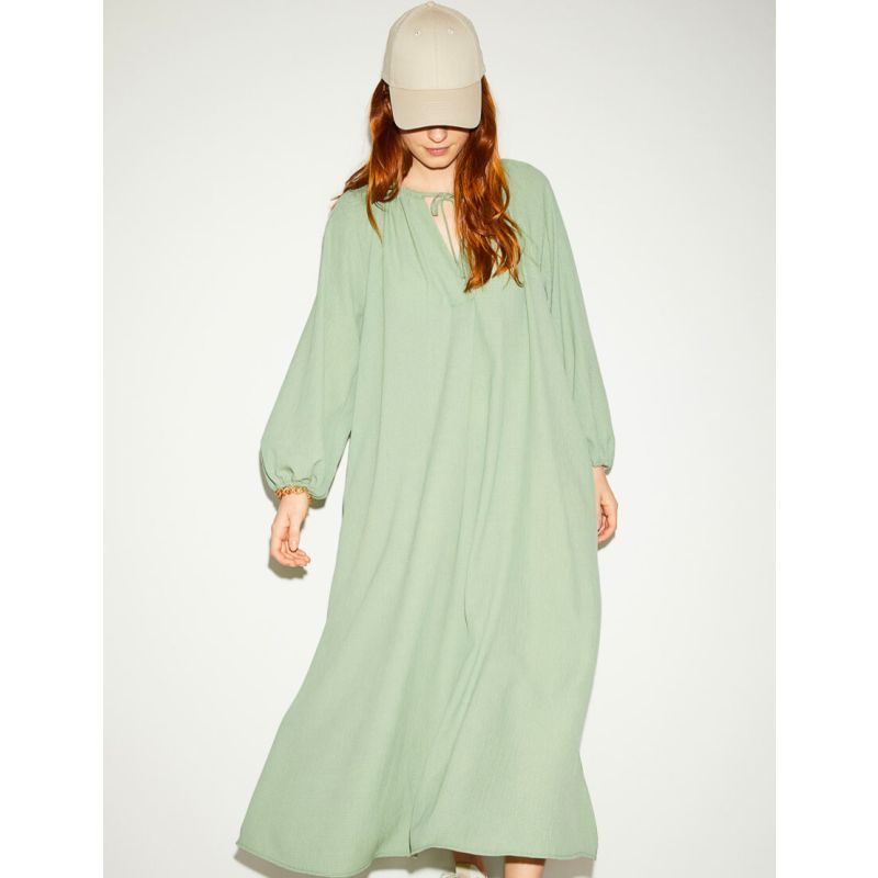 Long-sleeve Maxi Dress