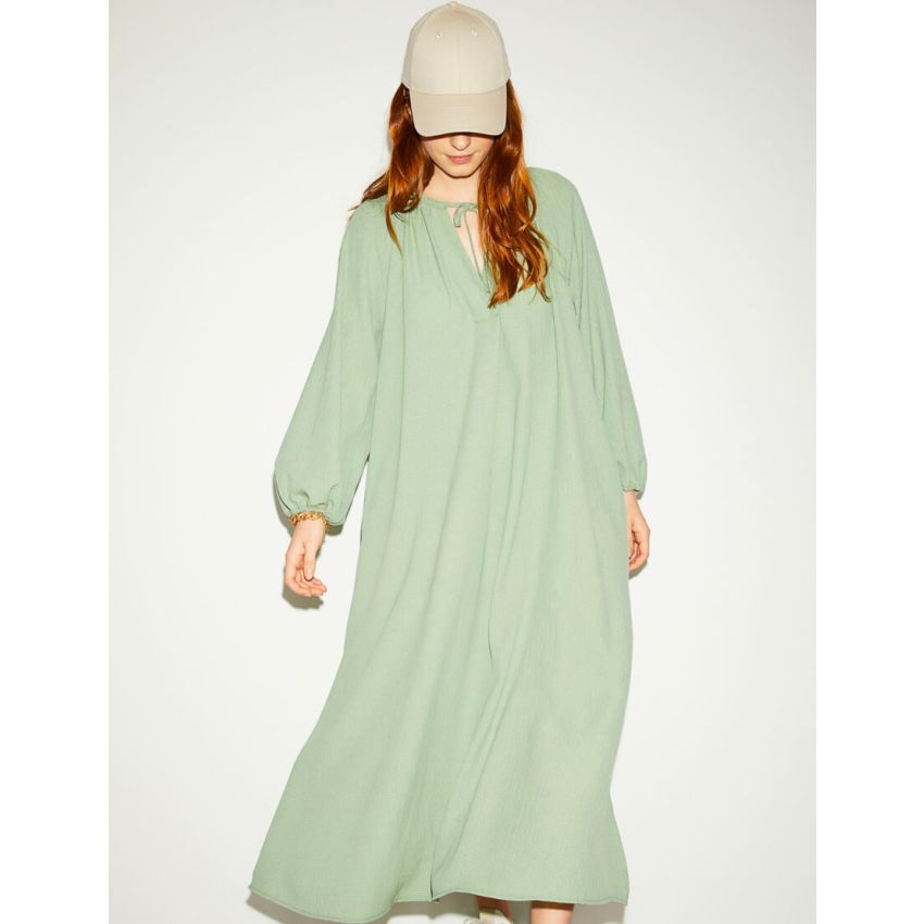 Long-sleeve Maxi Dress