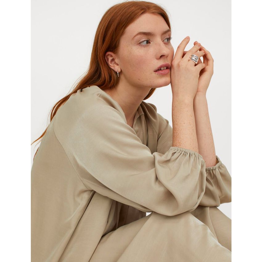 Long-sleeve Maxi Dress