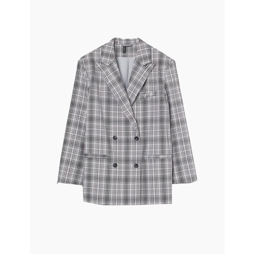 Linen Check Blazer