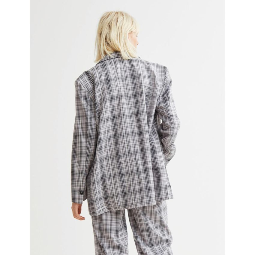 Linen Check Blazer