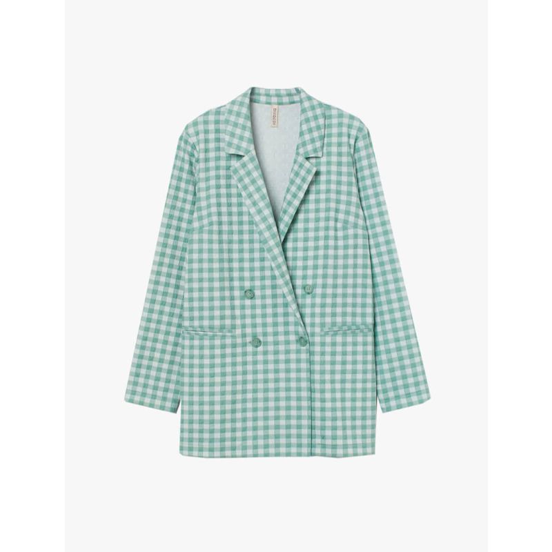 Linen Check Blazer